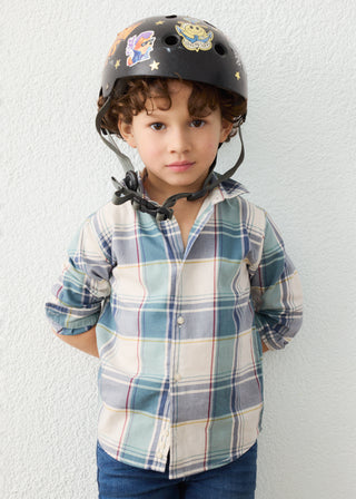 Mayoral L/S Blue Checked Shirt