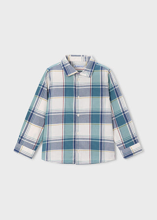 Mayoral L/S Blue Checked Shirt