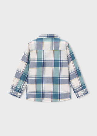 Mayoral L/S Blue Checked Shirt