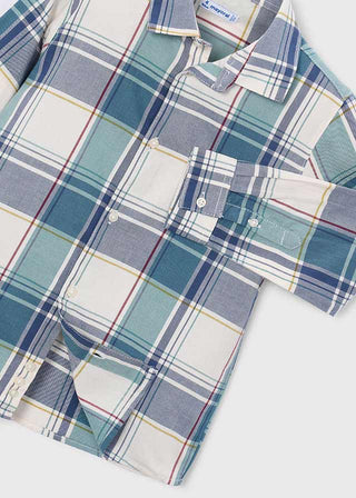 Mayoral L/S Blue Checked Shirt