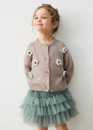 Mayoral Floral Knitted Cardigan