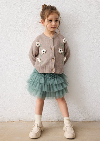 Mayoral Floral Knitted Cardigan