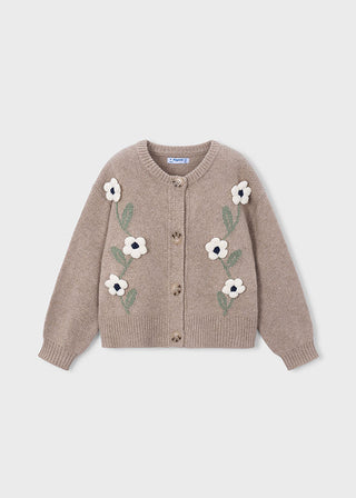 Mayoral Floral Knitted Cardigan