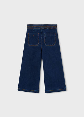 Mayoral Wide Leg Denim Pants