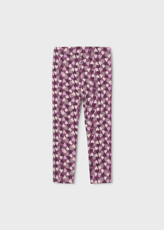 Mayoral Knit Printed Leggings Hearts