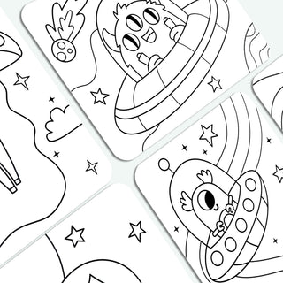 OOLY - Undercover Art Hidden Patterns Coloring- Monster Aliens