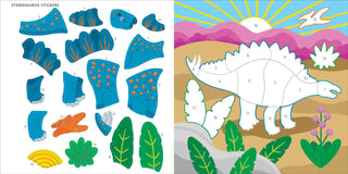 Peter Pauper Press - My First Color-by-Sticker Book -- Dinosaurs