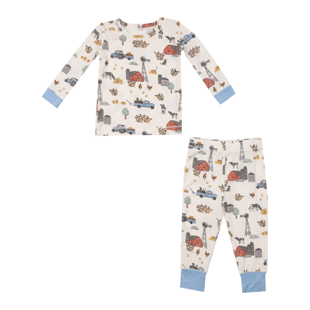 Angel Dear Hay Farmer Blue L/S Loungewear Set