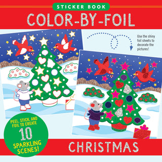 Peter Pauper Press - Color-By-Foil Sticker Book -- Christmas