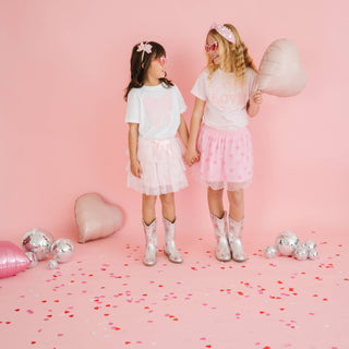 Sweet Wink - Mini Sequin Hearts Valentine's Day Tutu - Kids Clothing