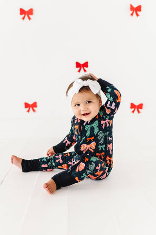 Kiki + Lulu - Merry Little Bows Convertible Footies