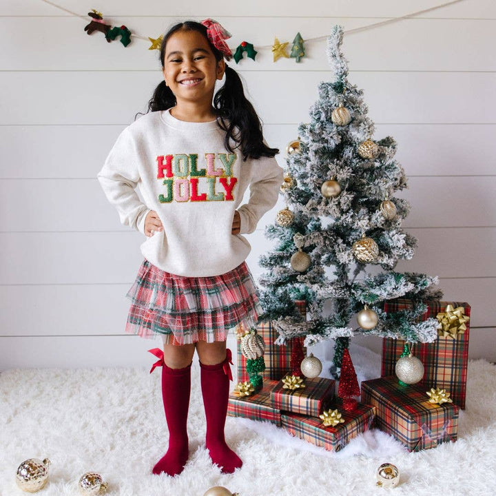 Sweet Wink - Christmas Plaid Tiered Tutu - Dress Up Skirt - Holiday Tutu