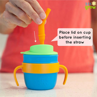 321 Grow - 321 Grow Easy Learn Silicone Drink & Snack Set - Ocean