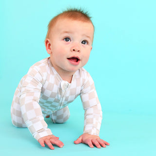 Gigi and Max - Oakley Zip Bamboo Baby Pajama Sleepies Little Baby