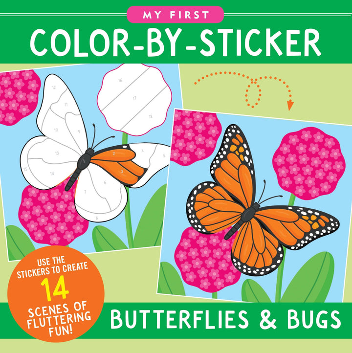 Peter Pauper Press - My First Color-By-Sticker Book - Butterflies & Bugs