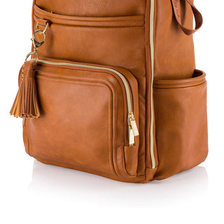 Itzy Ritzy - Boss Plus™ Backpack Diaper Bag Cognac