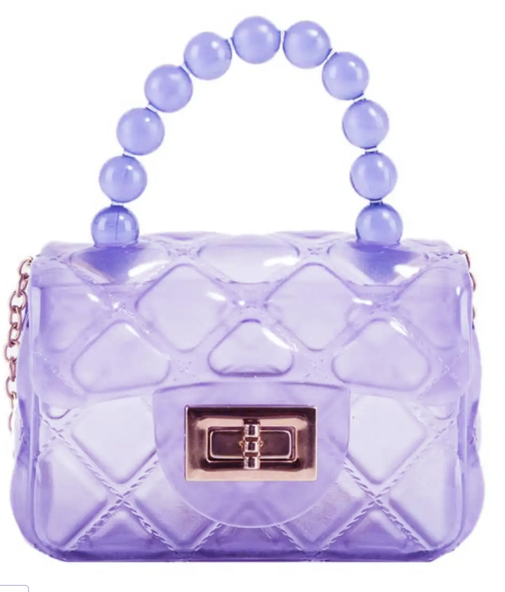 Mavi Bandz - Mini Jelly Purse with Crossbody Gold Chain