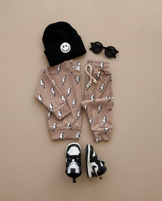 Lucky Panda Kids - Jogger Set | Electric Beige