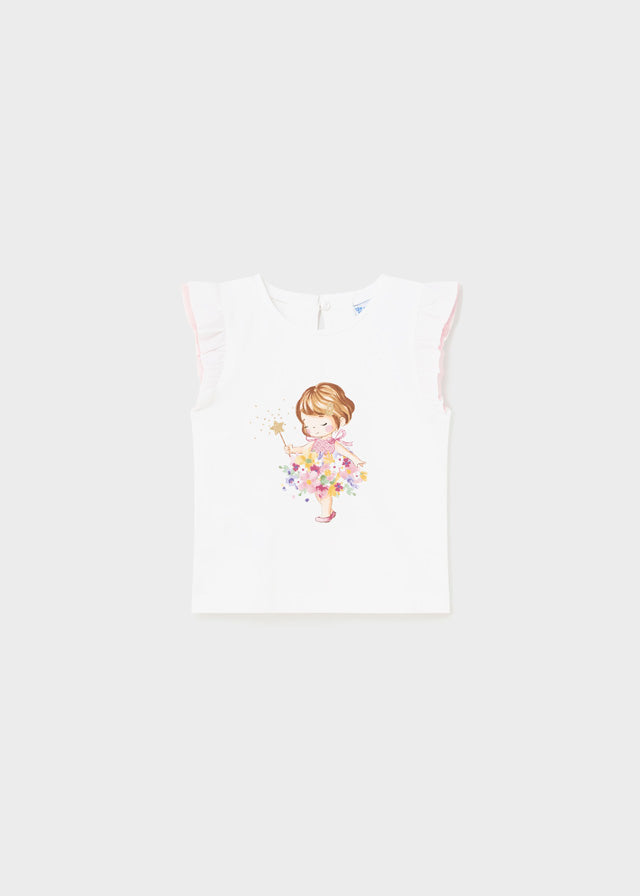 Mayoral S/S T-Shirt Floral Girl