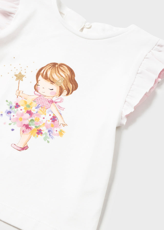 Mayoral S/S T-Shirt Floral Girl