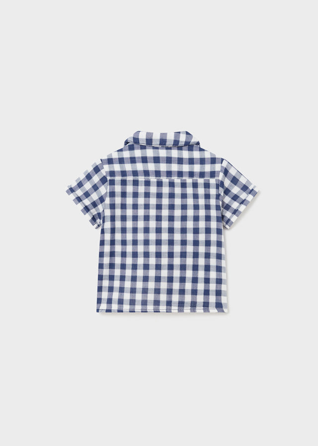 Mayoral S/S Buttondown Shirt Ink Checked