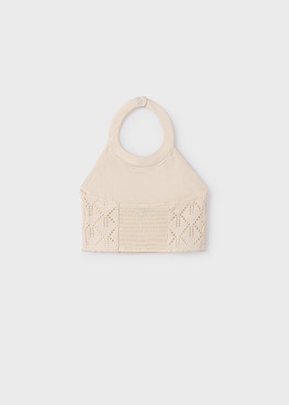 Mayoral Openwork Top Chickpea