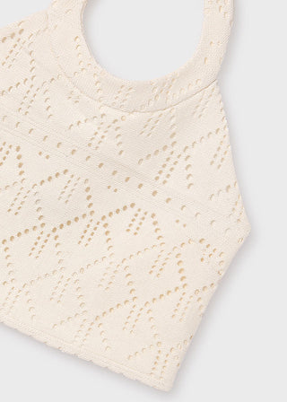 Mayoral Openwork Top Chickpea