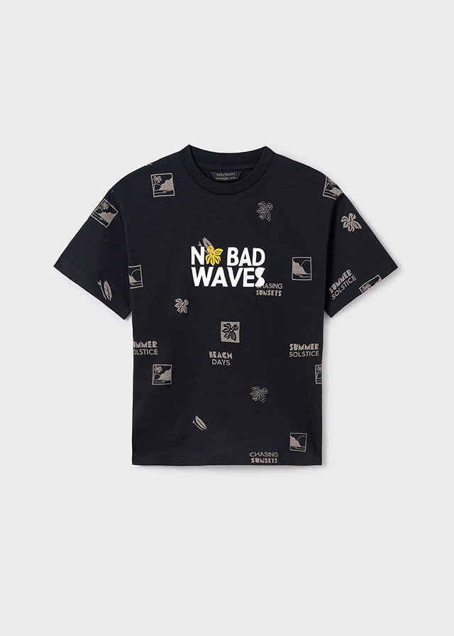 Mayoral Printed S/S T-Shirt No Bad Waves