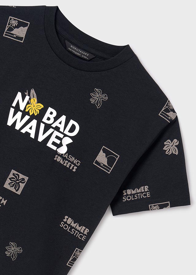 Mayoral Printed S/S T-Shirt No Bad Waves