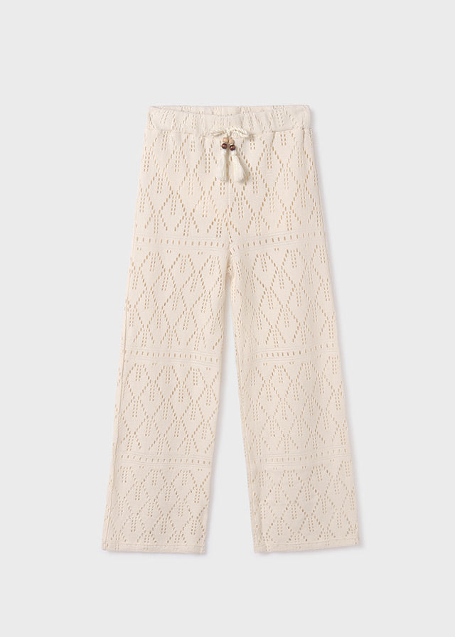 Mayoral Openwork Pants Chickpea