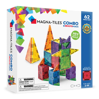 Magna-Tiles - Magna-Tiles MicroMAGS 62-Piece Combo Set
