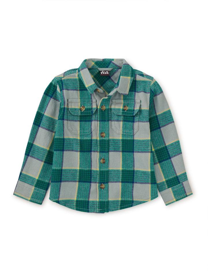 Tea Flannel Button Up Shirt Anatolian