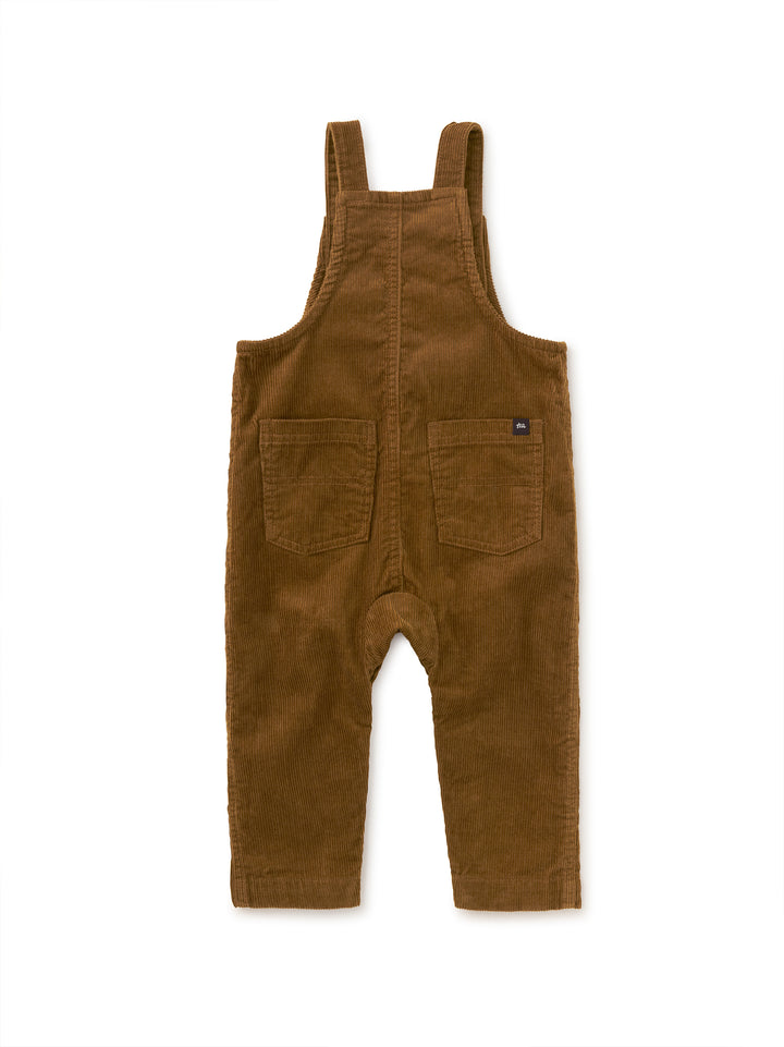 Tea Corduroy Baby Overalls Acorn