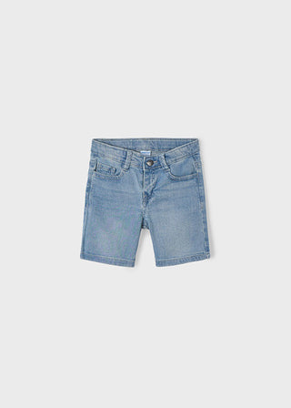 Mayoral Denim Basic 5 Pocket Shorts Grey Blue