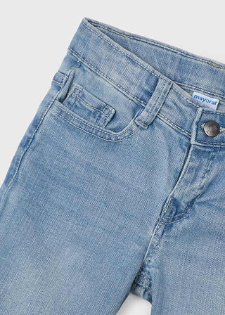 Mayoral Denim Basic 5 Pocket Shorts Grey Blue