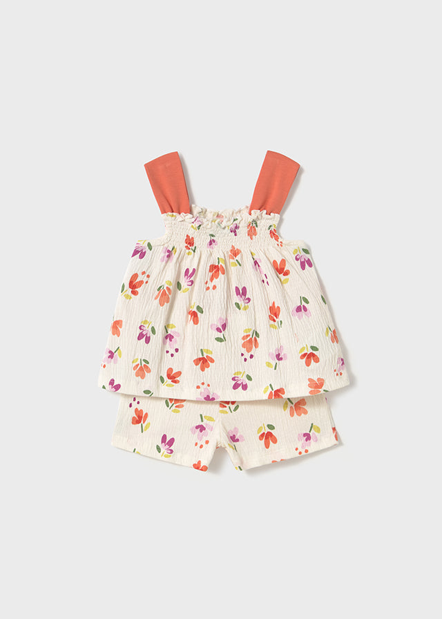 Mayoral Bambula Shorts Set Floral
