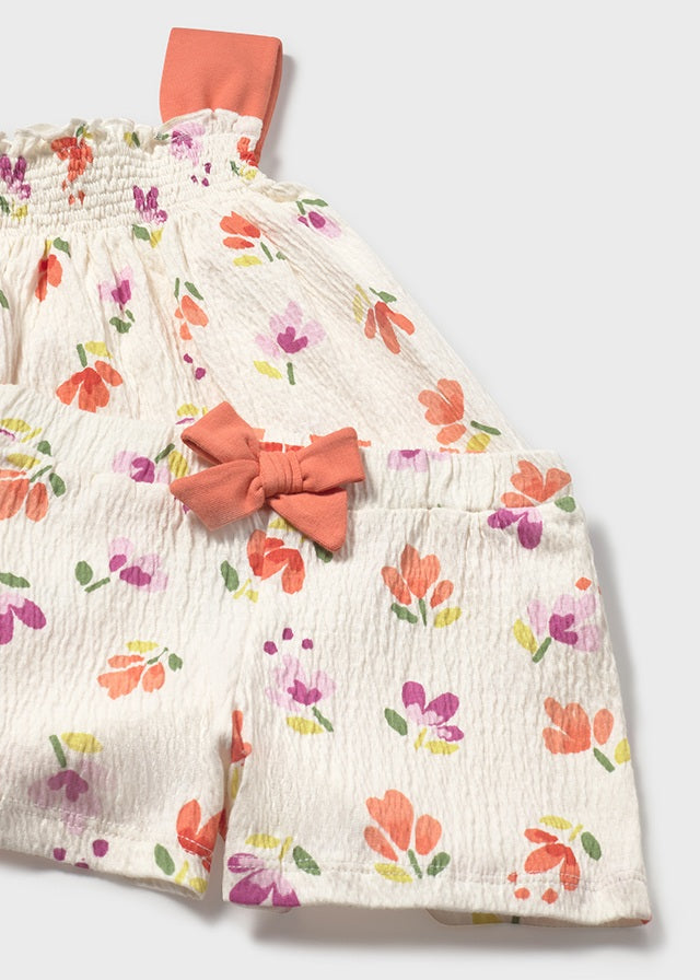 Mayoral Bambula Shorts Set Floral