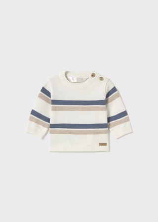 Mayoral Knit Sweater Blue Stripe