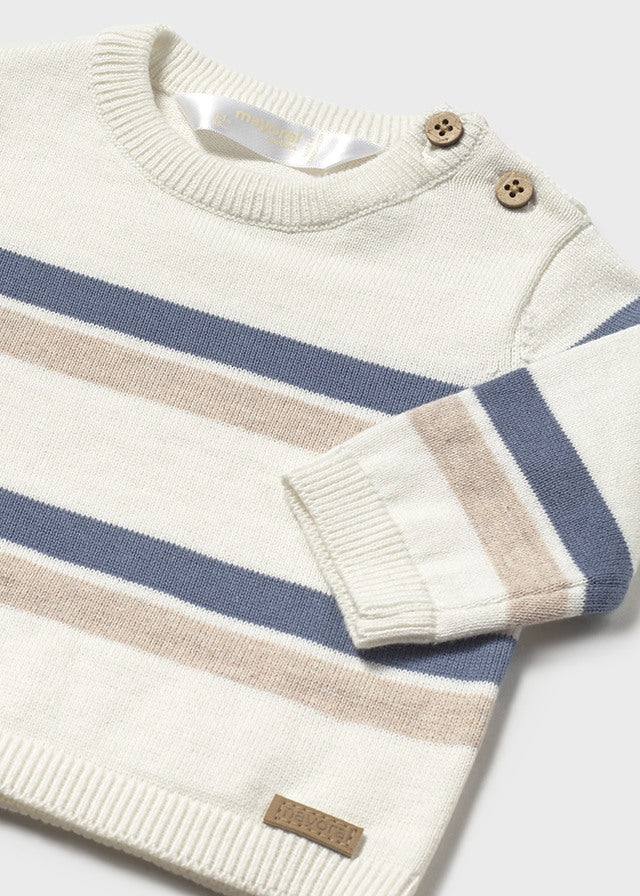 Mayoral Knit Sweater Blue Stripe