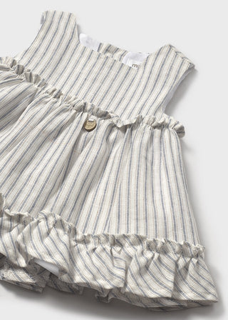 Mayoral Dress Natural Stripes