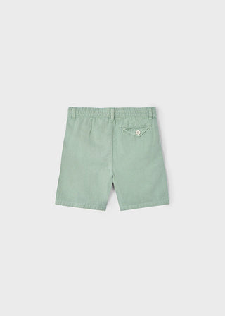 Mayoral Linen Bermuda Shorts Dark Laurel