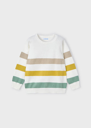 Mayoral Laurel & Gold Stripes Sweater