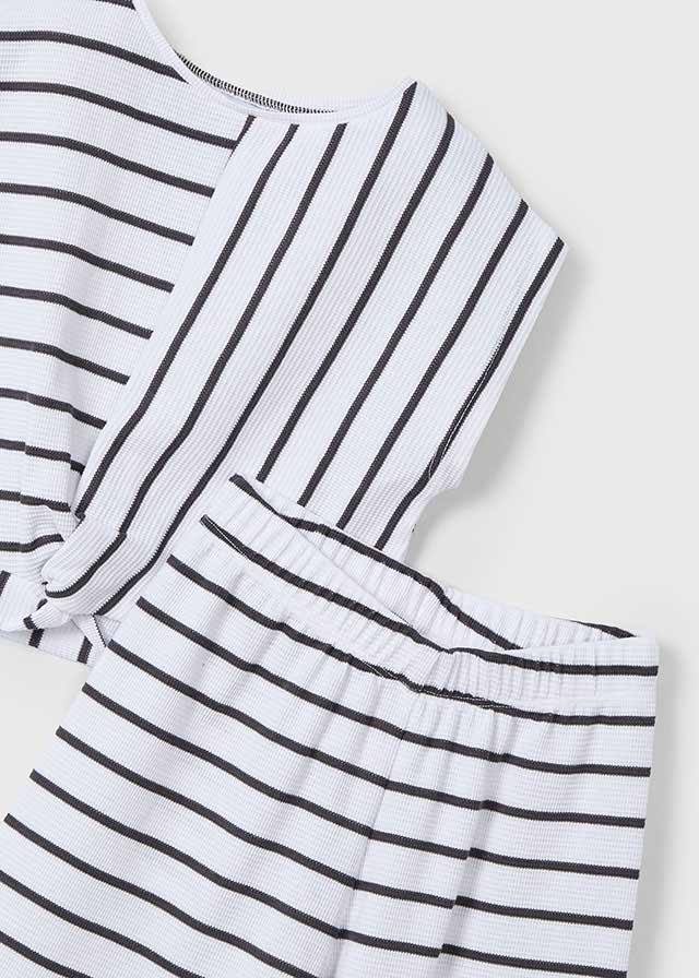 Mayoral Charcoal Stripes Long Trousers Set