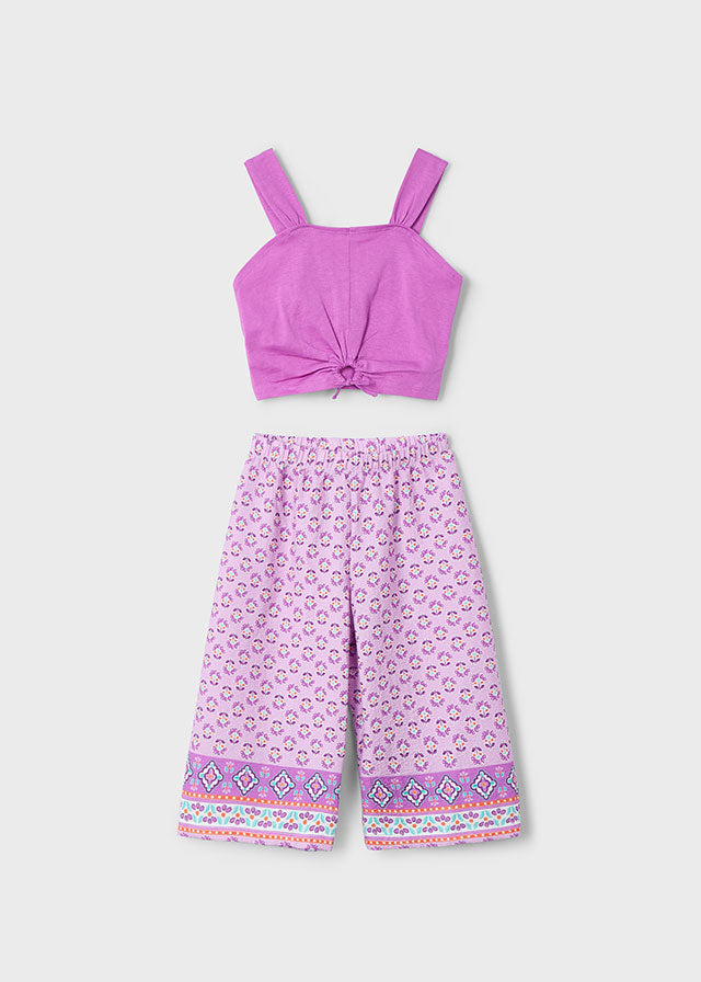 Mayoral Long Trousers Orchid Set