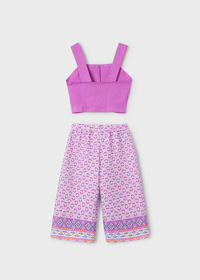 Mayoral Long Trousers Orchid Set