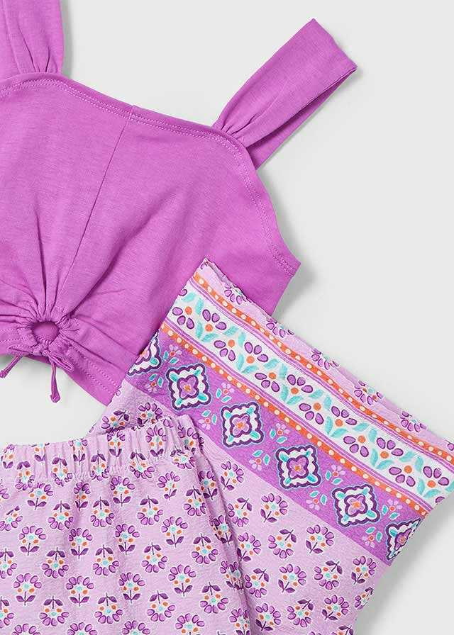 Mayoral Long Trousers Orchid Set