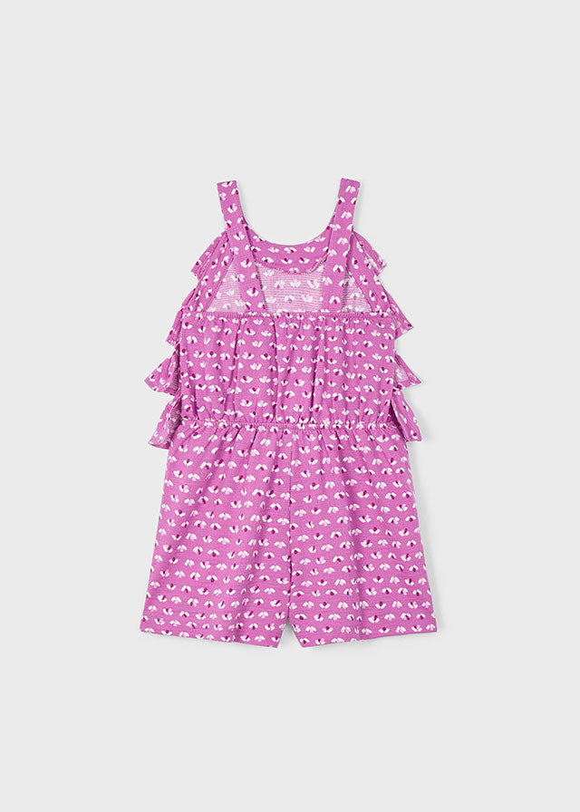Mayoral Knit Romper Orchid