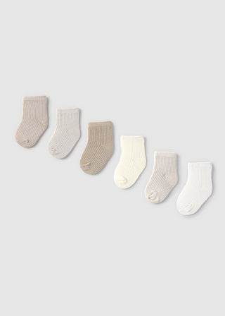 Mayoral Set of 6 Socks Neutrals