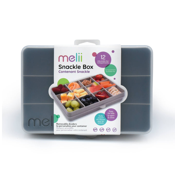 melii - Snackle Box, Divided Snack Container with 12 Compartments