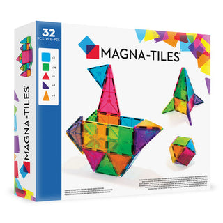 Magna-Tiles - Magna-Tiles Clear Colors 32-Piece Set